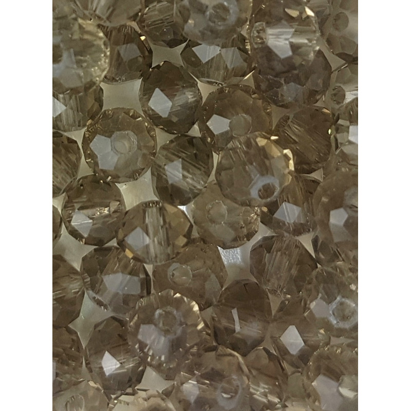Cristalli 6 mm-CL14 Grigio fumè trasparente