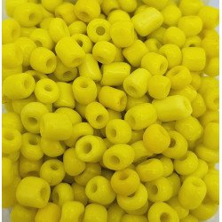 Conteria in vetro 4mm - C02 Giallo Vivo Pastello