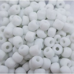 Conteria in vetro 4mm - C07 Bianco Pastello