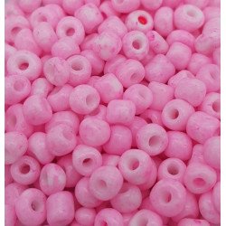 Conteria in vetro 4mm - C11 Marshmallow Perlato