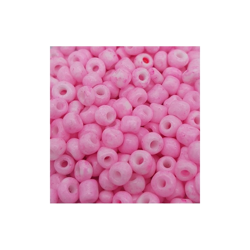 Conteria in vetro 4mm - C11 Marshmallow Perlato