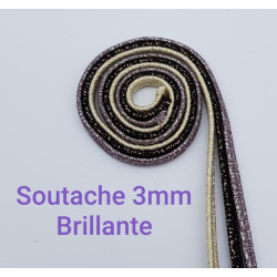SOUTACHE BRILLANTE 3mm col.486/Argento