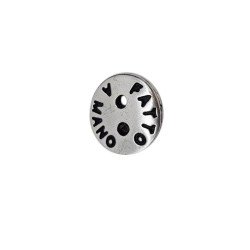 bottone handmade argento 10mm