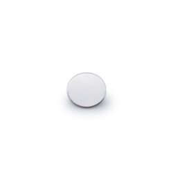 bottone in metallo con gambo 8mm argento
