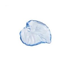 charm foglia blu trasparente in acrilico 1.5x1.5 cm