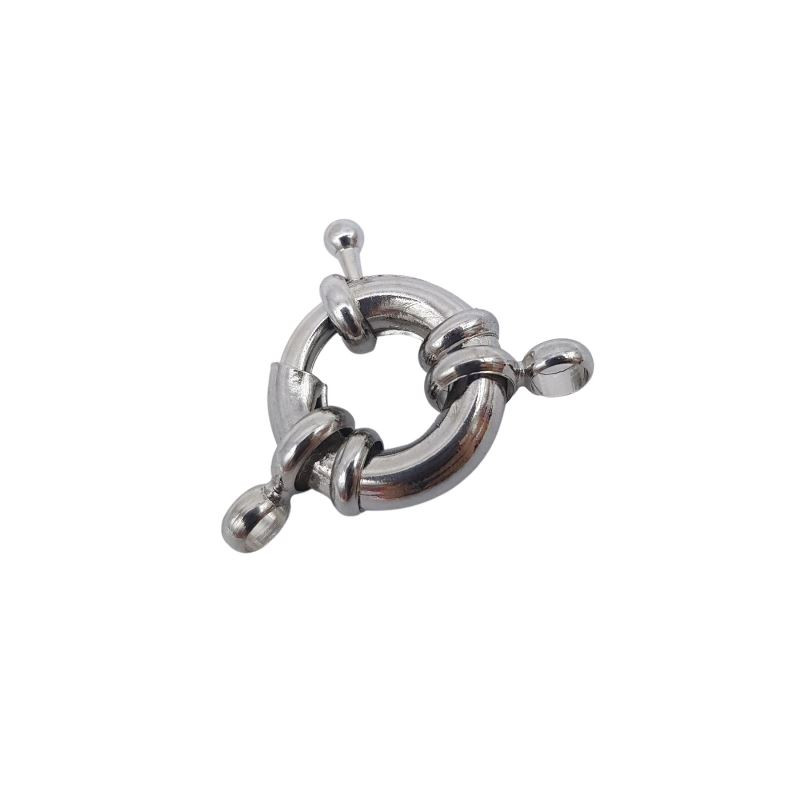 chiusura a molla da marinaio argento 15mm