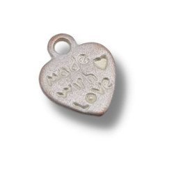 cuore made with love argento 9mm