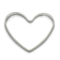 cuore in metallo 6 pz