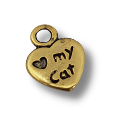 cuore I LOVE MY CAT 8mm