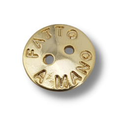 Bottone Handmade oro lucido 13mm