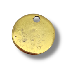 medagliette zampette 12mm oro