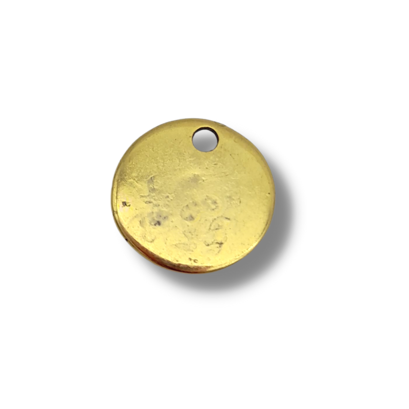 medagliette zampette 12mm oro