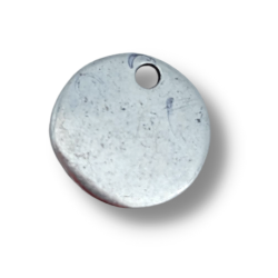 medagliette zampette 12mm argento