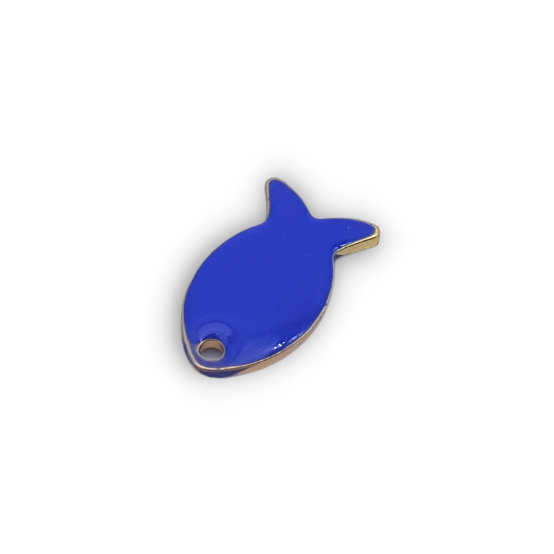 pesciolino blu 12x8mm
