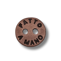 Bottone Handmade argento rosè 13mm