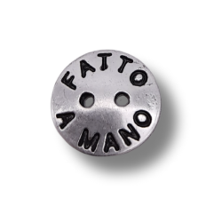 Bottone Handmade argento rosè 13mm