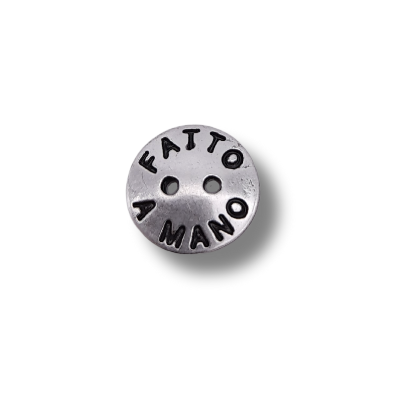 Bottone Handmade argento rosè 13mm