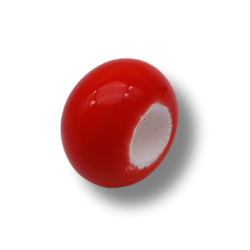 perle rondella di ceramica 14x9mm rosso 1pz