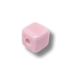 cubo di ceramica 9mm rosa baby 1pz