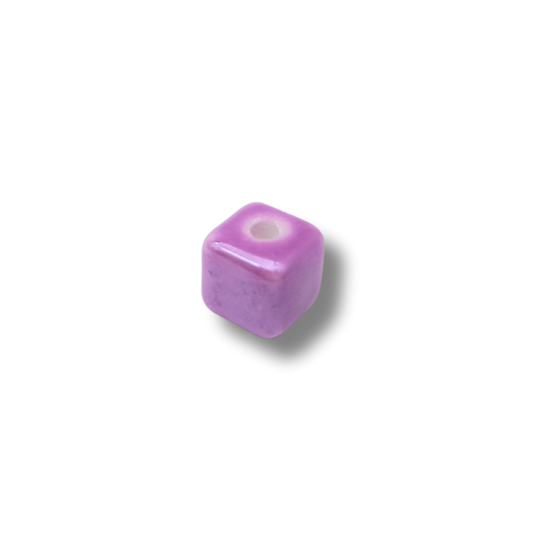 cubo di ceramica 7mm viola 1pz