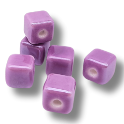 cubo di ceramica 7mm viola 1pz