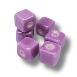cubo di ceramica 7mm viola 1pz
