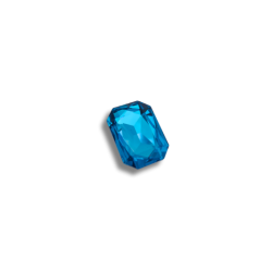 pietra crystal 14x10mm aqua