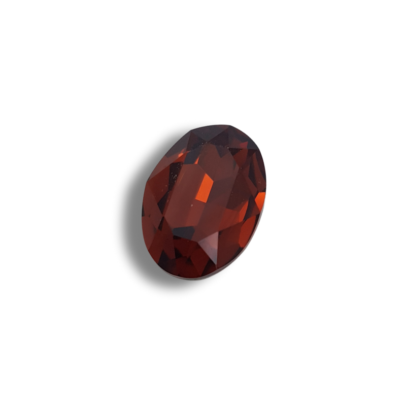 pietra ovale crystal 25x18mm smoked topaz