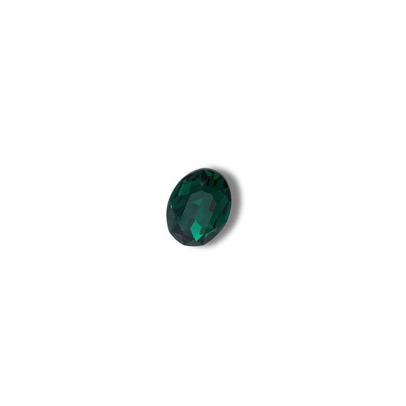 pietra ovale crystal 18x13mm emerald