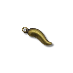corno ottone invecchaito 20mm