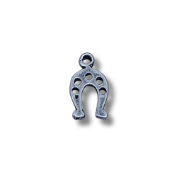 ferro di cavallo argento invecchiato 10x18mm