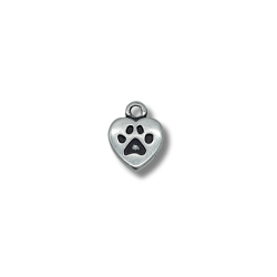 copy of cuore I LOVE MY DOG 9mm argento rosè