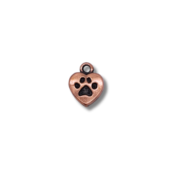 copy of cuore I LOVE MY DOG 9mm argento rosè