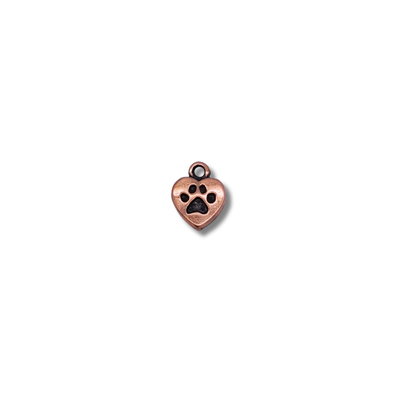 copy of cuore I LOVE MY DOG 9mm argento rosè