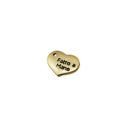 cuore fatto a mano oro nero 9mm