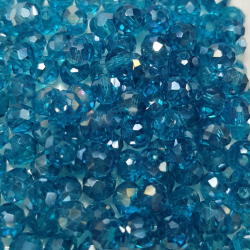 Cristalli 4 mm - SH18AB smeraldo trasparente specchiato