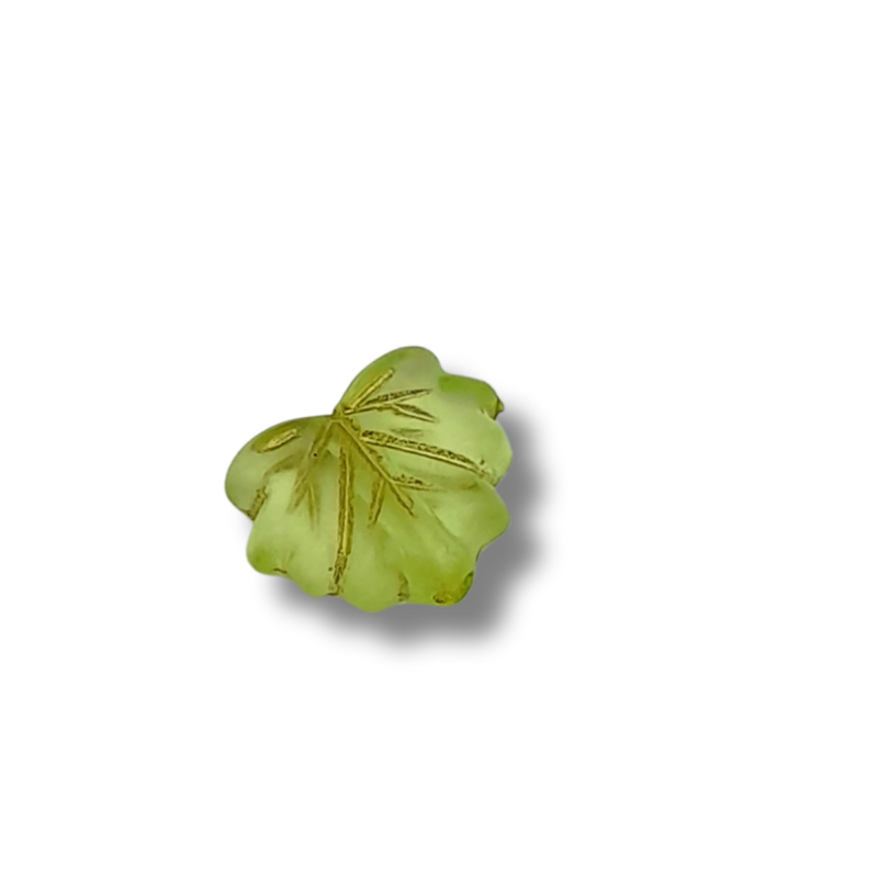 Foglioline in acrilico 11x9mm verde 1pz