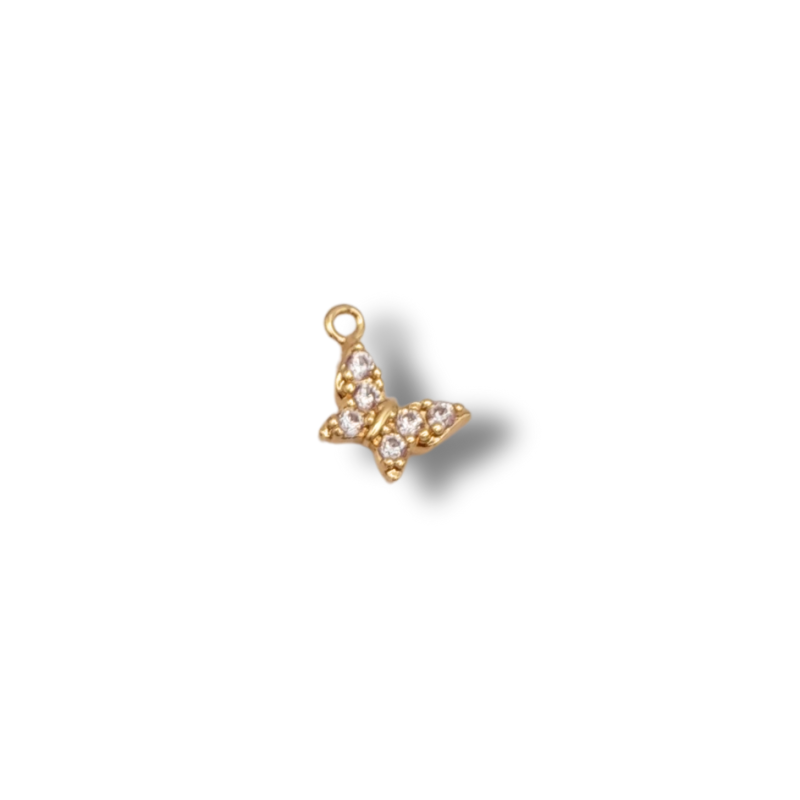Farfalla strass 7mm