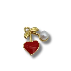 Ciliegina con perla 13mm