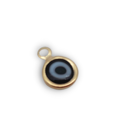 occhio di allah nero oro 6mm