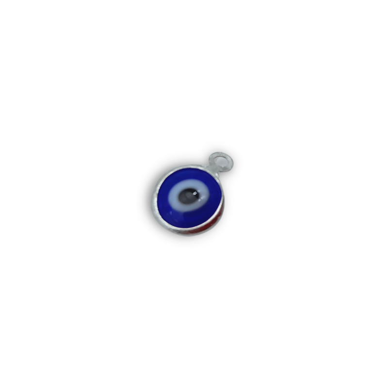 occhio di allah blu argento 6mm