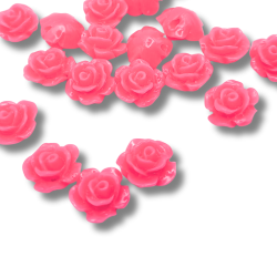 Roselline 10 mm fucsia 6pz