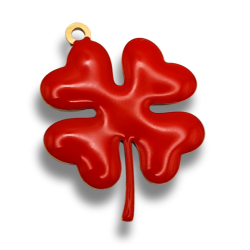 Quadrifoglio rosso 23mm