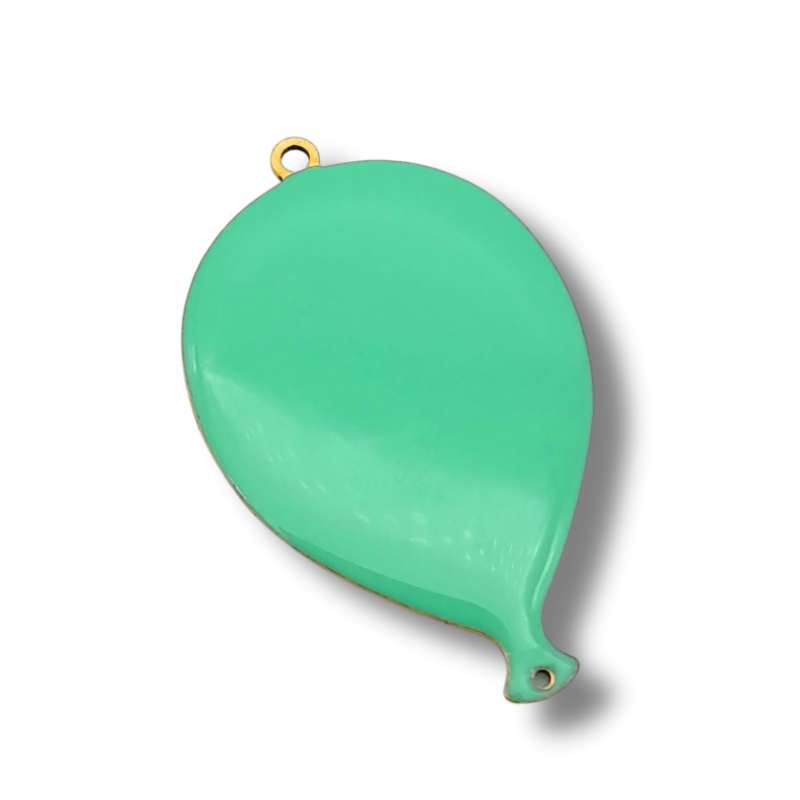 Palloncino smaltato 28mm verde acqua