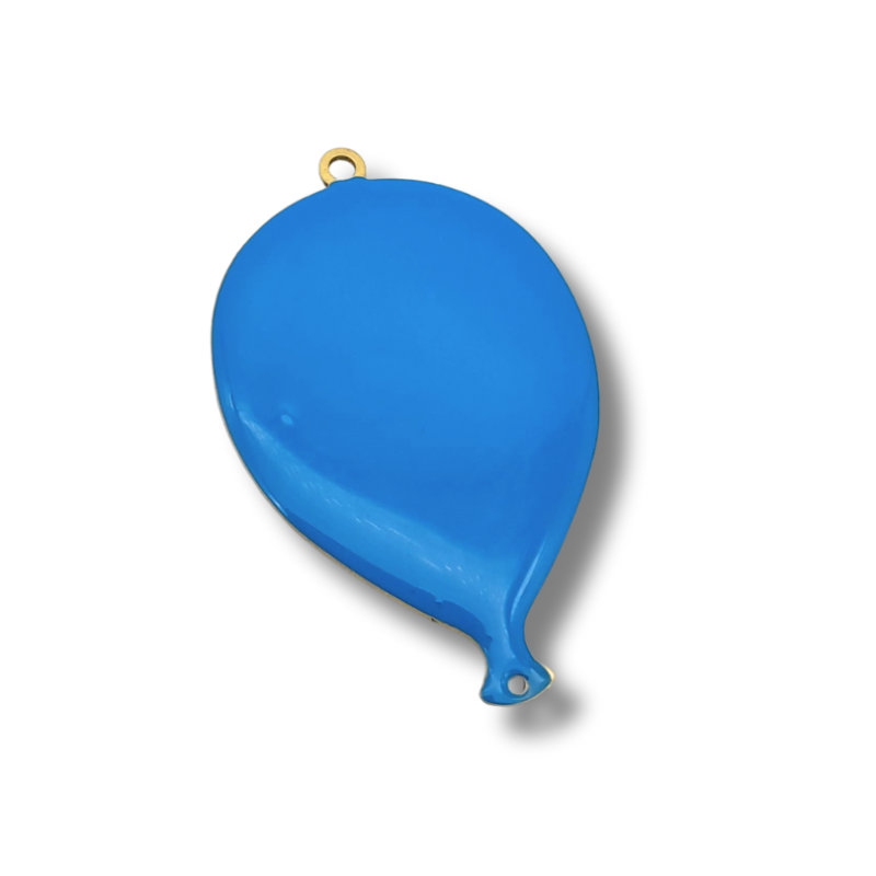 Palloncino smaltato 28mm blu chiaro