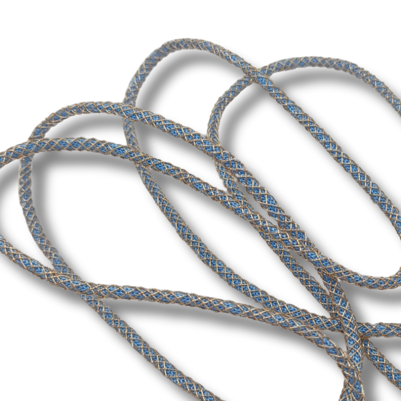 cablet 2mm dorè azzurro