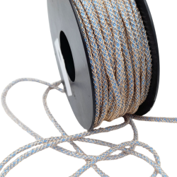 cablet 2mm dorè azzurro