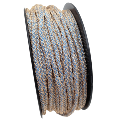 cablet 2mm dorè azzurro
