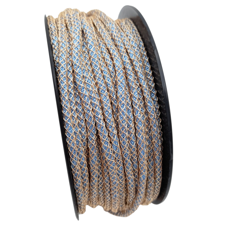 cablet 2mm dorè azzurro