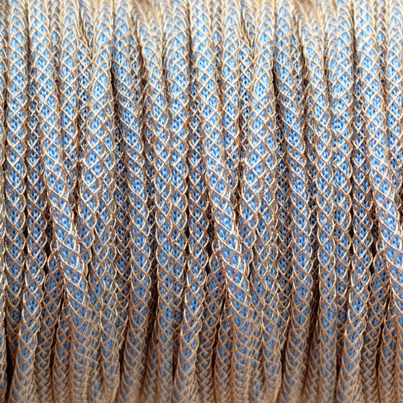 cablet 2mm dorè azzurro